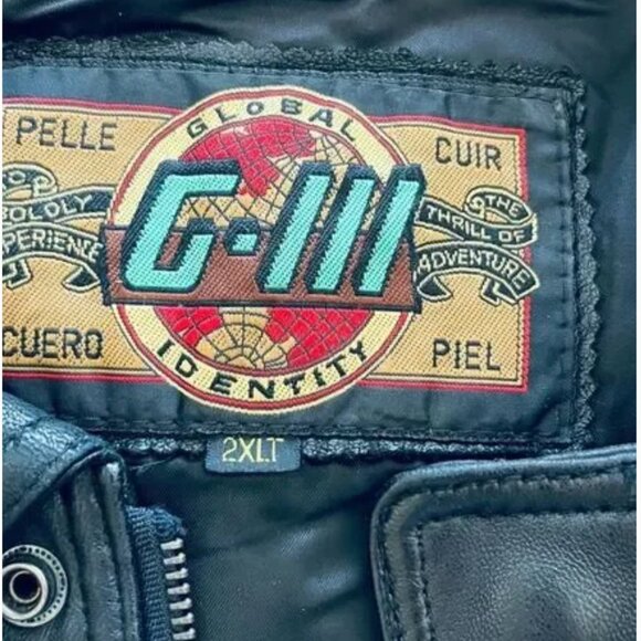 Global Identity Vintage Men’s Leather Bomber Jacket Black Size 2XL (Tall) EUC - Picture 6 of 9